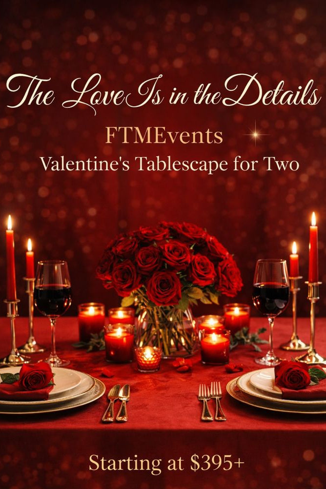 Valentine’s for Two Luxe Tablescape