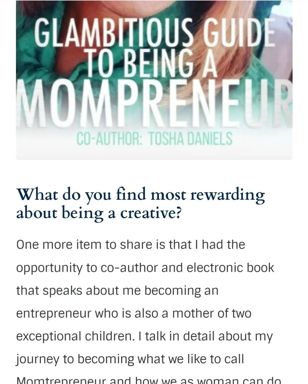 Glambicious Guide to Being A Mompreneur